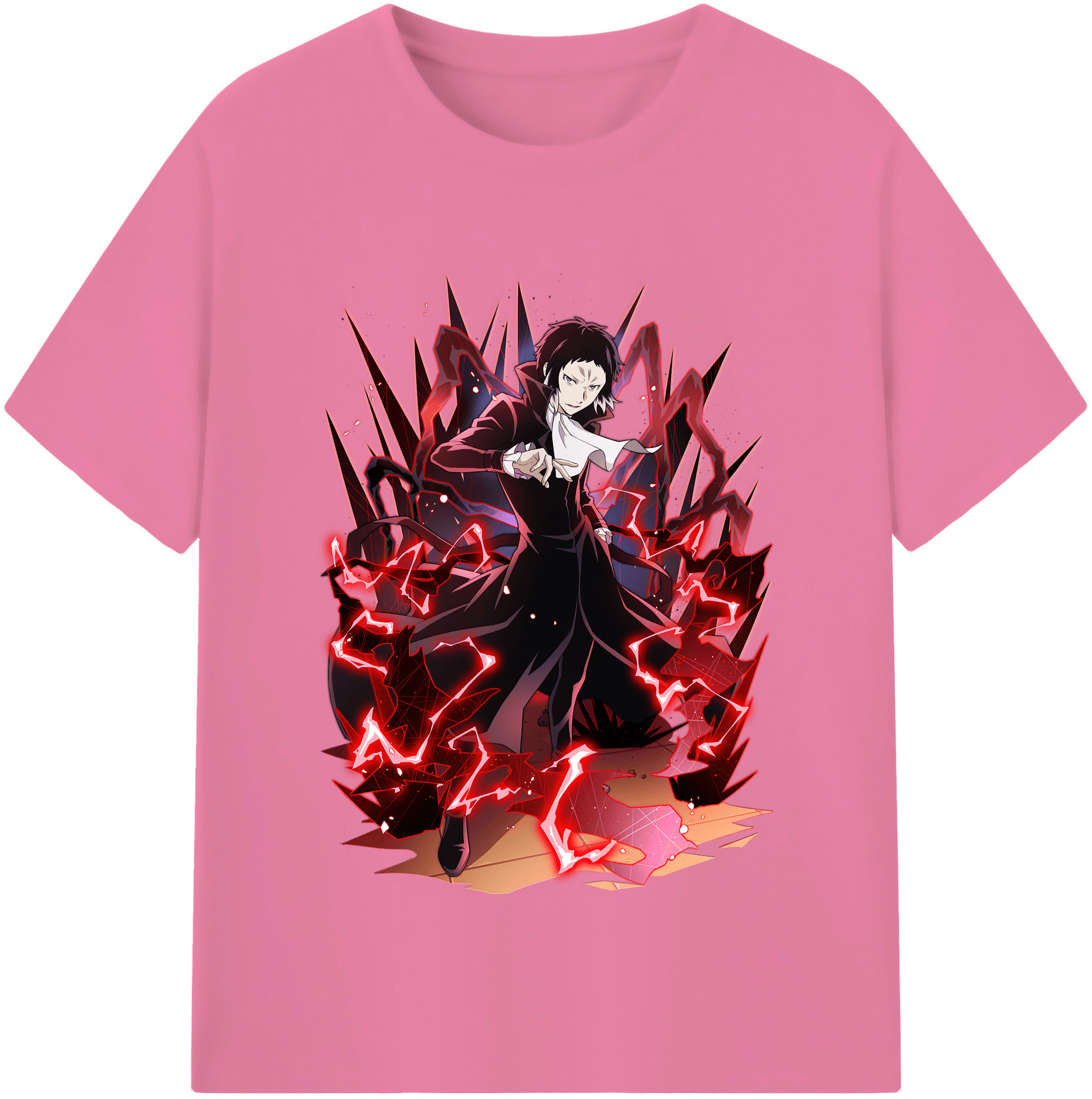 （画像用） 文豪ストレイドッグス Bungo Stray Dogs 綿100％半袖Tシャツ（フロントプリント）